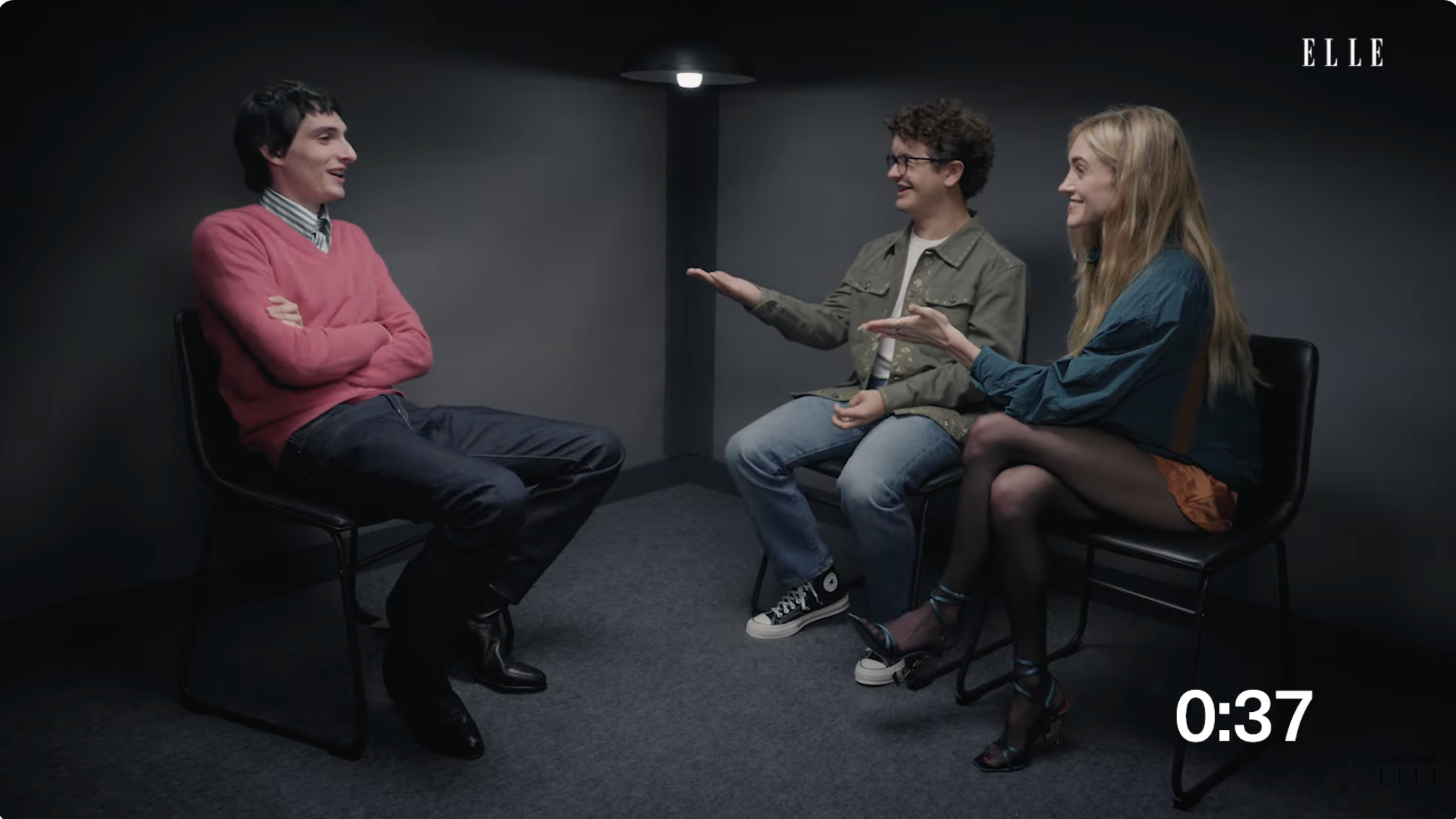 Finn Wolfhard, Gaten Matarazzo & Natalia Dyer Take Turns in the Hot Seat | Where Is the Lie? | ELLE